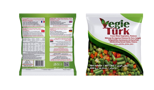 Frozen mixed vegetables with potatoes